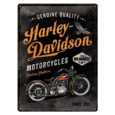Plechová cedule Harley-Davidson - Timeless Tradition, (30 x 40 cm) POSTERSHOP