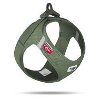 CURLI - Postroj pro psy se sponou Air-Mesh Moss 3XS, 1,5-3 kg