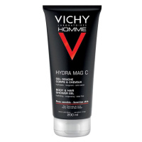 Vichy Homme Hydra Mag C Hydratační povzbuzující sprchový gel na tělo a vlasy 200ml