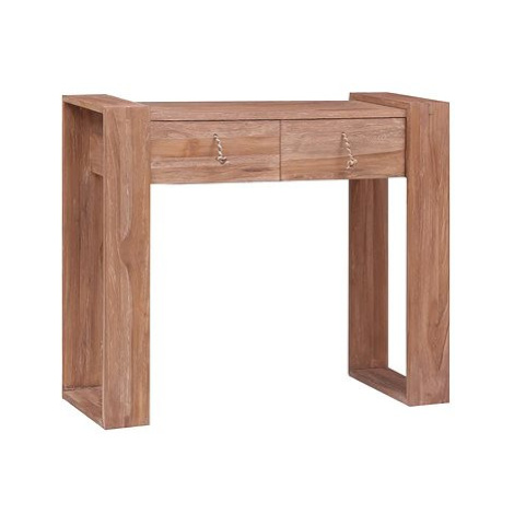 Konzolový stolek 90x35x75 cm masivní teakové dřevo SHUMEE