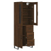 vidaXL Skříň highboard hnědý dub 69,5 x 34 x 180 cm kompozitní dřevo