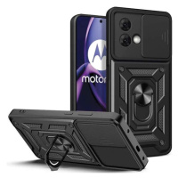 Kryt na Motorola Moto G84 5G Hybrid Armor Camshield s kovovým kroužkem Černý