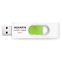 Flash disk ADATA UV320 128GB  USB 3.1, white - green
