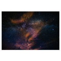 Umělecká fotografie Details of Milky Way of St-Maria multicolour graded with clouds, Javier Pard