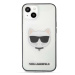 Karl Lagerfeld KLHCP13SHCHCK hard silikonové pouzdro iPhone 13 Mini 5.4" transparent Ikonik Chou