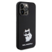 Karl Lagerfeld Liquid Silicone Choupette NFT kryt iPhone 15 Pro Max černý