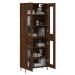 vidaXL Skříň highboard hnědý dub 69,5 x 34 x 180 cm kompozitní dřevo