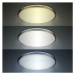 Solight LED stropní světlo Silver, kulaté, 24W, 1800lm, stmívatelné, dálkové ovládání, 38cm - ro
