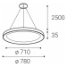 LED2 3271953DT BELLA SLIM 78 P-Z, B DIM 60W 2CCT 3000K/4000K závěsné černé