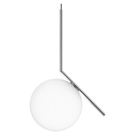 FLOS FLOS IC S2 designové závěsné světlo, chrom Ø 30 cm