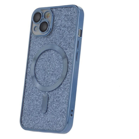 Silikonové TPU pouzdro Mag Glitter Chrome pro Apple iPhone 12 Pro Max, modrá