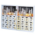 LED adventní kalendář - kniha, 8 x LED, 40 x 30 cm, 2 x AAA