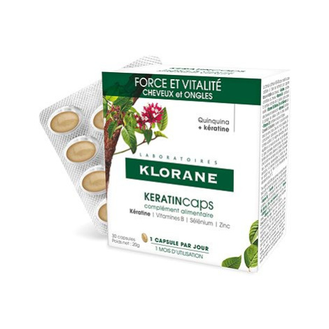 KLORANE KeratinCaps - Síla & vitalita, vlasy a nehty, doplněk stravy 30 tobolek