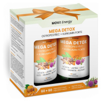 MOVit Energy Mega Detox Ostropestřec + Kurkumin FORTE dárkové balení 60+60 kapslí