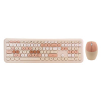 Klávesnice Wireless keyboard + mouse set MOFII 666 2.4G (beige)