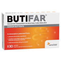 Butifar - eliminuje zácpu a zajišťuje dobré trávení. 30 kapslí na 15 dní. Sensilab