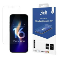 Ochranné sklo 3MK FlexibleGlass Lite iPhone 16 Hybrid Glass Lite