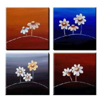 Vícedílné obrazy - Květinky