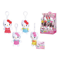 Plyšová klíčenka Hello Kitty, 10 cm, 4 druhy, DP24