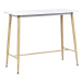 Barový stůl 90 x 50 cm bílý a světlý CHAVES, 249560