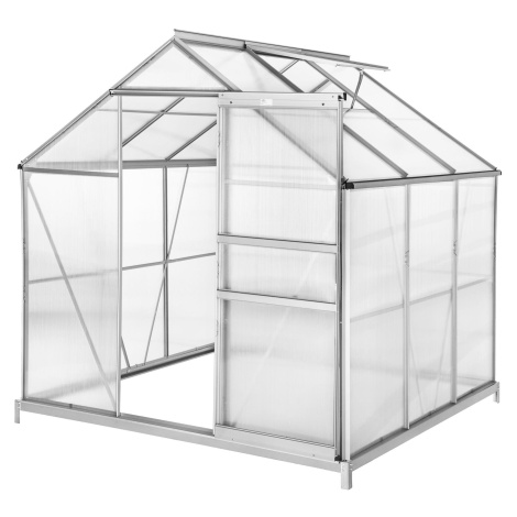 TECTAKE Skleník, polykarbonát, 190 x 185 x 195cm + základna
