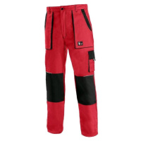 CXS Luxy Josef pracovní kalhoty do pasu červená-černá