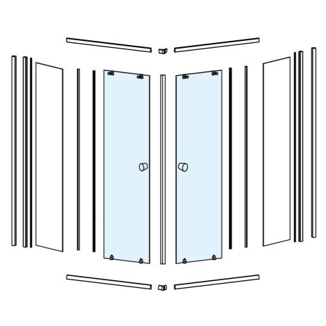 Aqualine Sklo pro HLF909Y, pohyblivá část NDHLF909Y-2