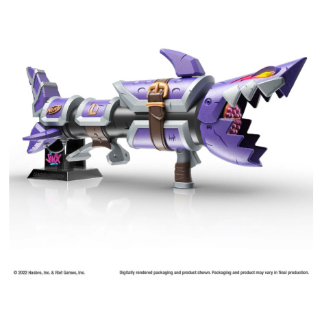 Replika zbraně League of Legends: NERF LMTD - Jinx Fishbones Blaster 93 cm Hasbro