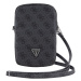 Taška Guess PU 4G Triangle Logo Wallet Phone Bag Zipper, černá