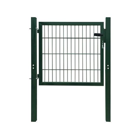 2D plotová branka (jednokřídlá), zelená,106 × 130 cm SHUMEE