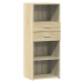 vidaXL Skříň highboard dub sonoma 50 x 42,5 x 124 cm kompozitní dřevo