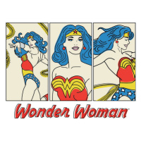 Umělecký tisk Wonder Woman- Comics, 40 × 26.7 cm