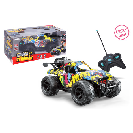 Auto kouřící teréňák RC na dálkové ovládání 24 cm - český obal Wiky