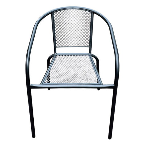 Zahradní židle kovová černá BAUMAX