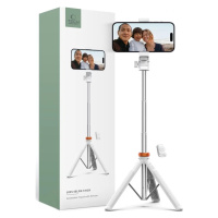 Držák TECH-PROTECT L03S BLUETOOTH SELFIE STICK TRIPOD WHITE (5906203691180)