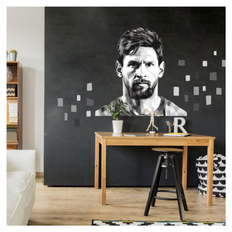 Fotbalová nálepka na zeď - Messi INSPIO