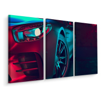 MyBestHome BOX Vícedílné plátno Přední Část 3D Sportovního Vozu Varianta: 80x120