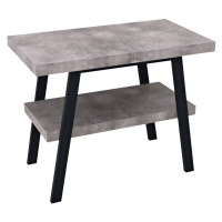 Sapho TWIGA umyvadlový stolek 80x72x50 cm, černá mat/cement