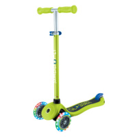 Globber Dětská tříkolová koloběžka Primo - svítící kola - zelená