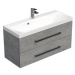 Koupelnová skříňka s umyvadlem Zea závěsná (100x53x40 cm, beton)