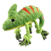 Hračka Dog Fantasy Jungle chameleon pískací zelená 28cm