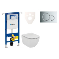 Cenově zvýhodněný závěsný WC set Geberit do lehkých stěn / předstěnová montáž+ WC Ideal Standard