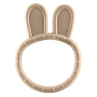 Silikonové kousátko Rabbit, Sand Beige