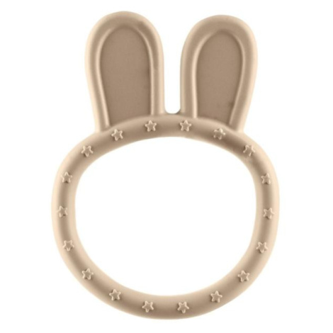 Silikonové kousátko Rabbit, Sand Beige Zopa