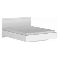 Tempo Kondela Manželská postel LINDY, 160x200 cm - bílý lesk + kupón KONDELA10 na okamžitou slev