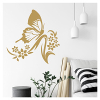 Samolepky na zeď - Motýl na krásnem květu