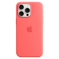 Apple silikonový kryt s MagSafe na iPhone 15 Pro Max světle melounový