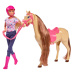 Panenka SIMBA Steffi Love s koněm a příslušenstvím