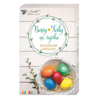 Barvy na vajíčka gelové Kouzelné kreslení, 5ks, rukavice, fix, tekutina