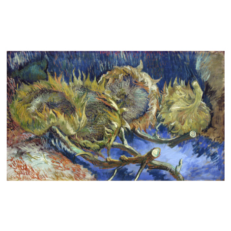 Obrazová reprodukce Four Withered Sunflowers, 1887, Vincent van Gogh, 40 × 24.6 cm